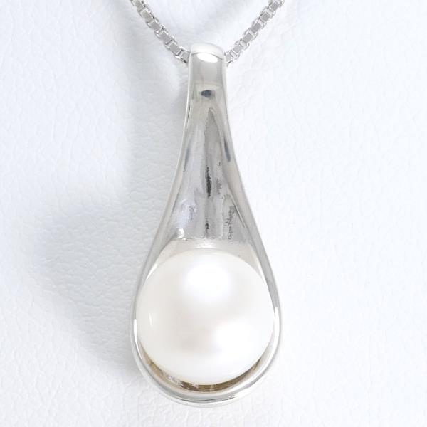 Silver Pearl Necklace 925 in Pristine Condition