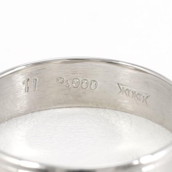 PT900 Platinum Ring Size 10.5 in Excellent Condition