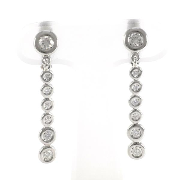 PT900 Platinum Diamond Earrings 0.91ct 8.5g in Great Condition