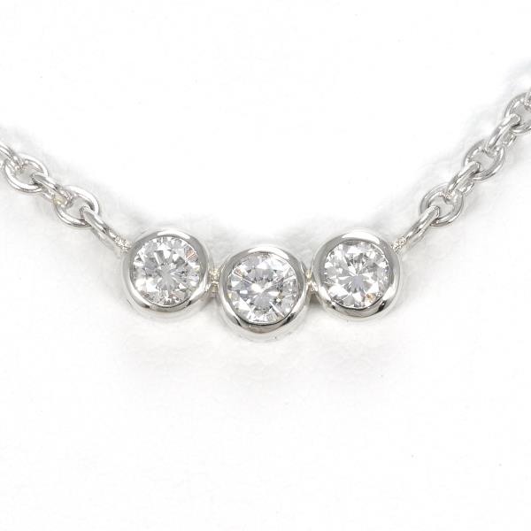 PT850 Platinum Diamond Necklace 0.31ct in Excellent Condition