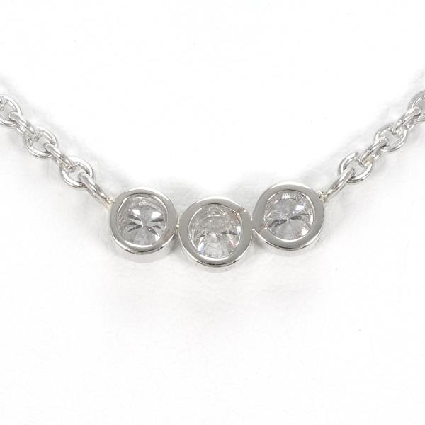 PT850 Platinum Diamond Necklace 0.31ct in Excellent Condition