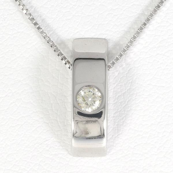 K14 White Gold Necklace Yellow Sapphire in Pristine Condition