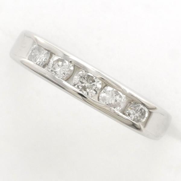 PT900 Platinum Diamond Ring 7.5 in Excellent Condition