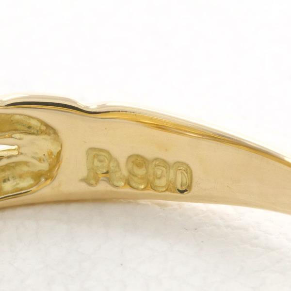 PT900 Platinum K18 Yellow Gold Diamond Ring in Excellent Condition