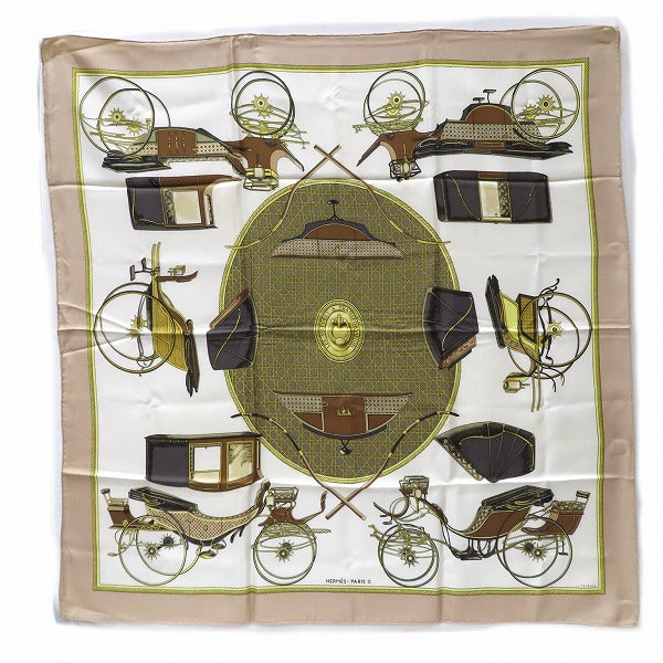 Hermes Silk Scarf Carriage Design