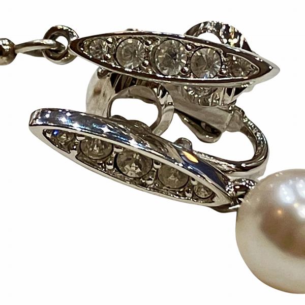 Swarovski Metal Pearl Earrings Clip/Stud in Great Condition