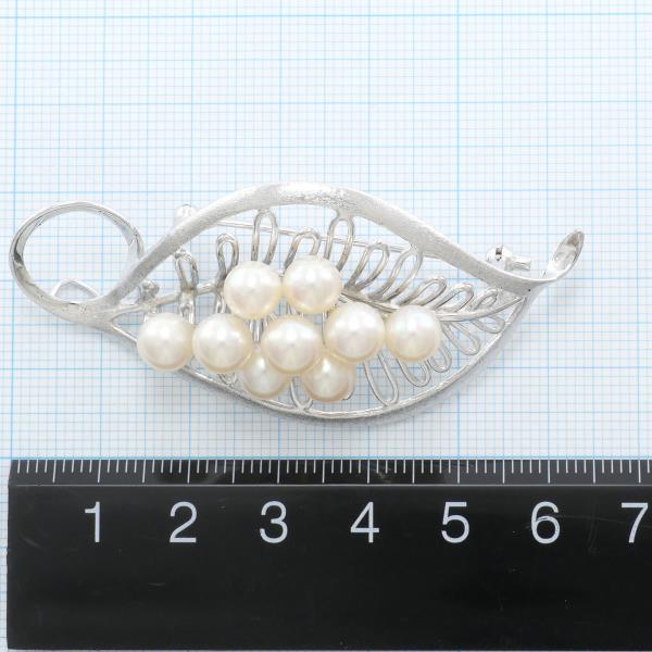 Silver Brooch Pendant Top with Pearl in Great Condition