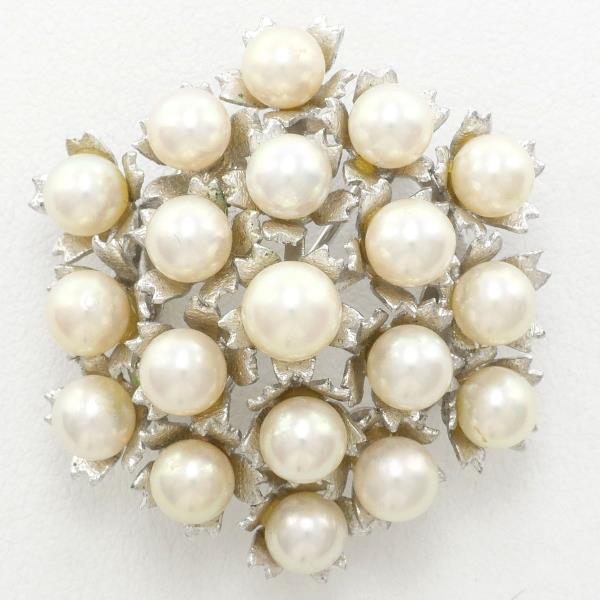 Silver Pearl Brooch Pendant Top in Great Condition