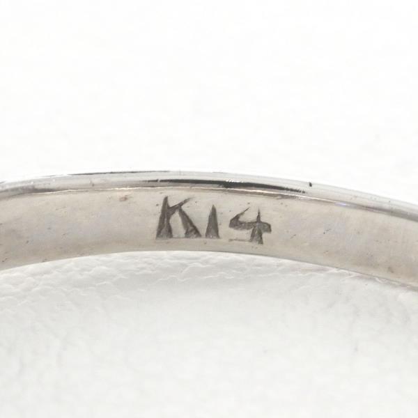 K14 White Gold Diamond Ring 12 in Excellent Condition