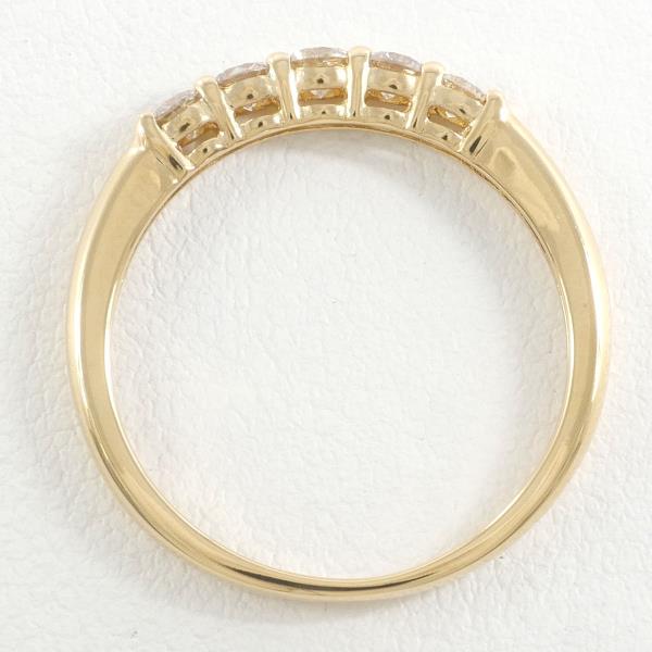 K18 Yellow Gold Diamond Ring 9.5 in Excellent Condition