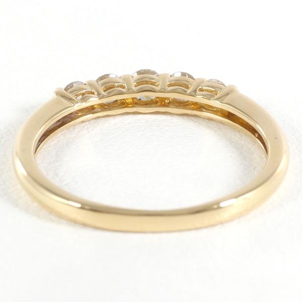 K18 Yellow Gold Diamond Ring 9.5 in Excellent Condition