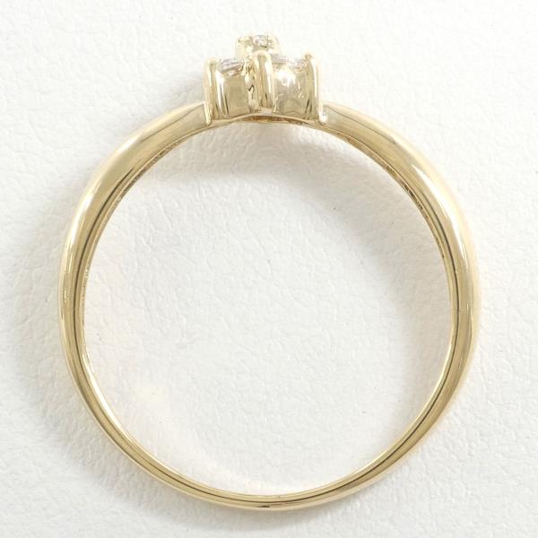 K18 Yellow Gold Diamond Ring 11 in Excellent Condition