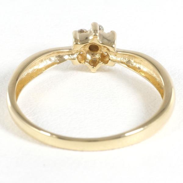 K18 Yellow Gold Diamond Ring 11 in Excellent Condition