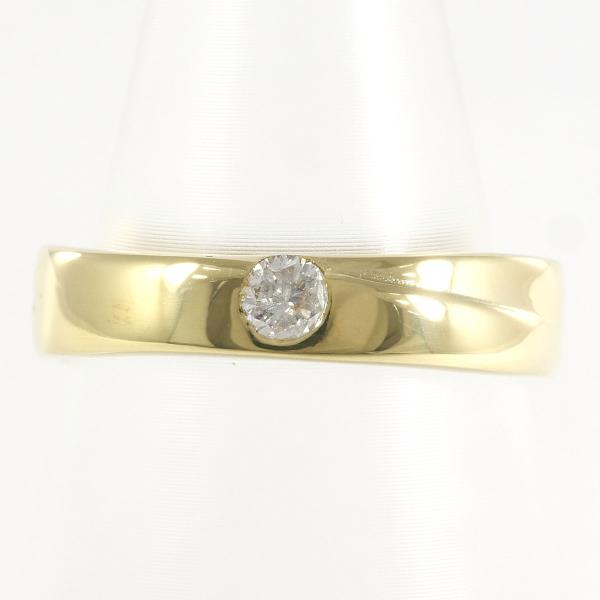 K18 Yellow Gold Diamond Ring in Excellent Condition