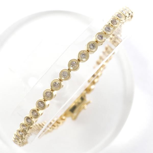 K18 Yellow Gold Brown Diamond Bracelet in Excellent Condition