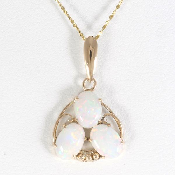 K18 Yellow Gold Opal Necklace in Pristine Condition