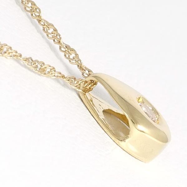 K18 Yellow Gold Necklace with Brown Diamond in Pristine Condition