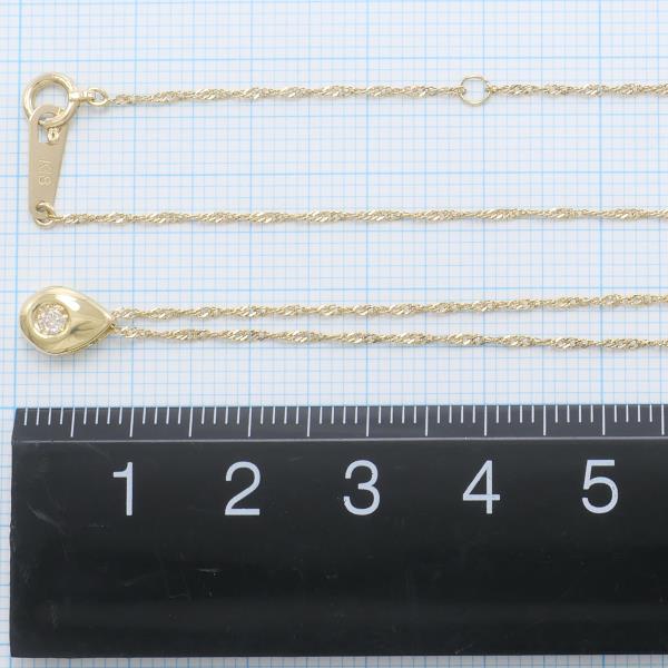 K18 Yellow Gold Necklace with Brown Diamond in Pristine Condition