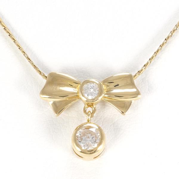 18K Yellow Gold Diamond Necklace