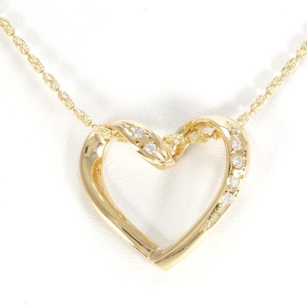 K18 Yellow Gold Diamond Necklace in Excellent Condition