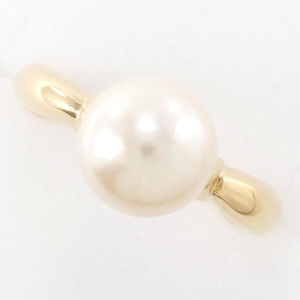 K18 Yellow Gold Pearl Ring 10.5