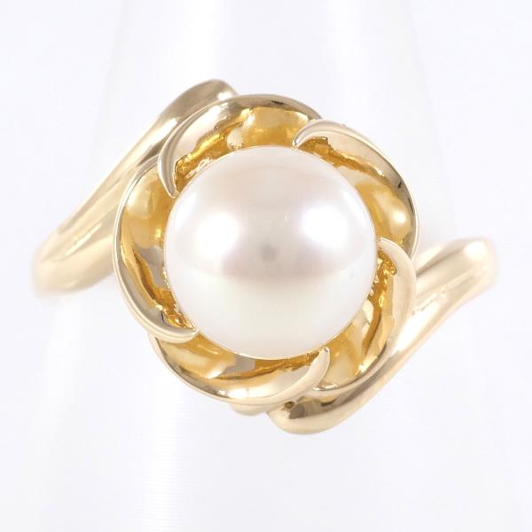 K18 Yellow Gold Pearl Ring