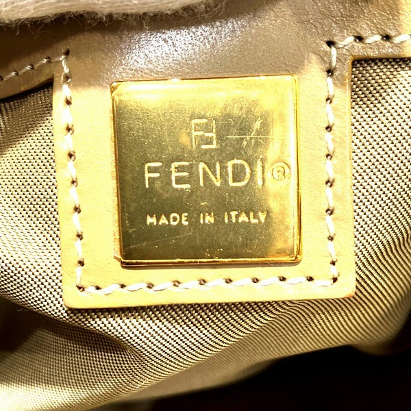 Fendi Zucca Patent Leather Handbag in Fair Condition