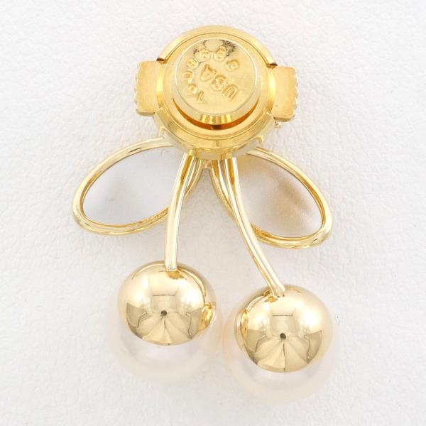 PT850 Platinum K18 Yellow Gold Pearl Pin Brooch