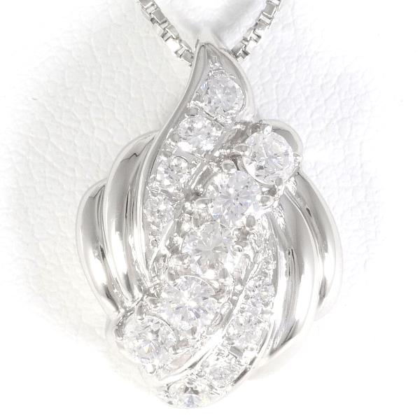 PT900 Platinum PT850 Diamond Necklace in Pristine Condition