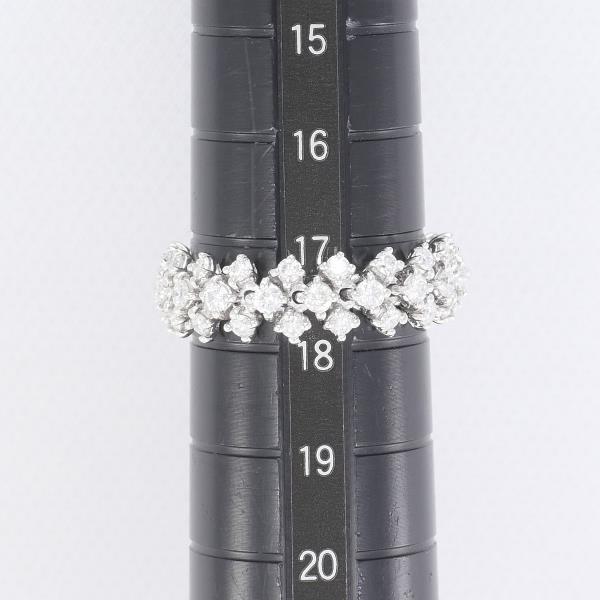 PT900 Platinum Diamond Ring 17.5