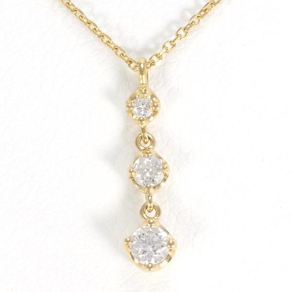 4℃ K18 Yellow Gold Diamond Necklace