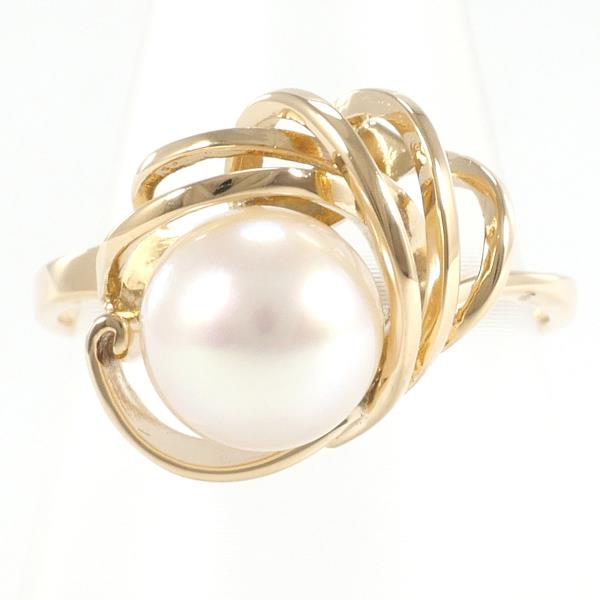 K18 Yellow Gold Pearl Ring