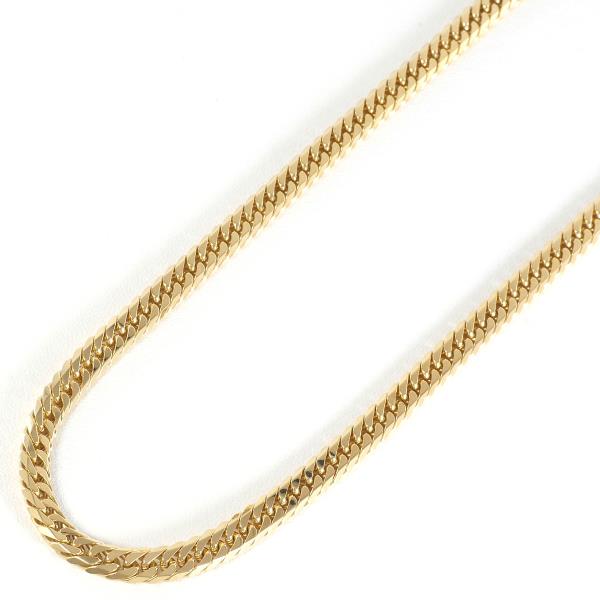 K18 Yellow Gold Necklace 50cm 6-Sided Double in Pristine Condition