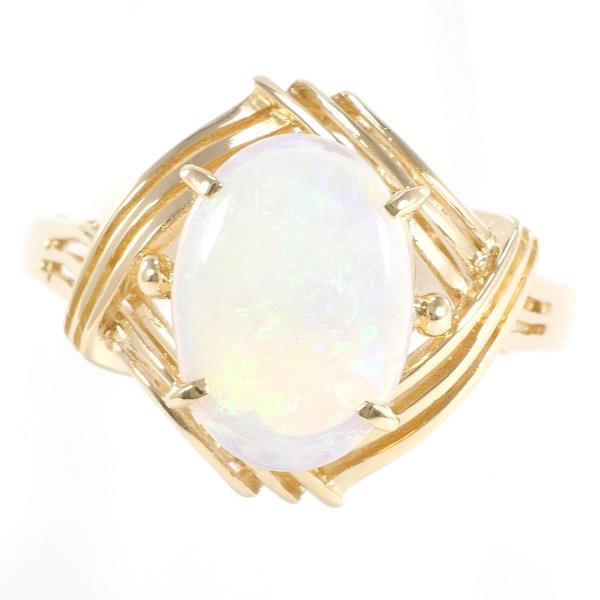 K18 Yellow Gold Opal Ring Size 12 in Excellent Condition