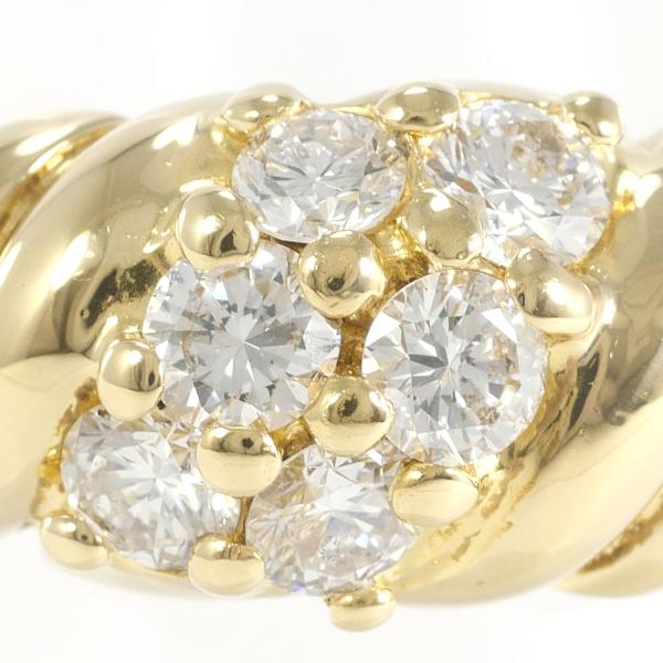 K18 Yellow Gold Diamond Ring 11.5