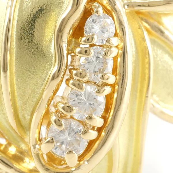 K18 Yellow Gold Diamond Ring 21 in Excellent Condition