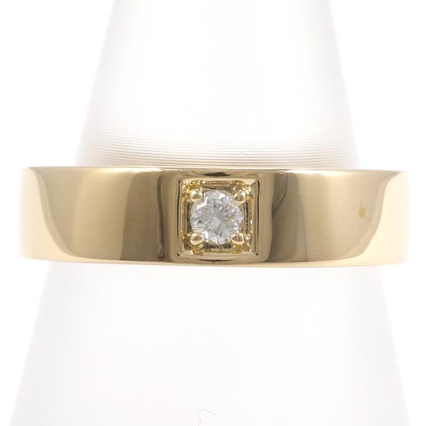 K18 Yellow Gold Diamond Ring 12.5 in Excellent Condition