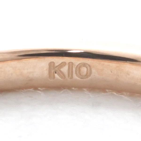 K10 Pink Gold Diamond Ring 3.5 in Excellent Condition