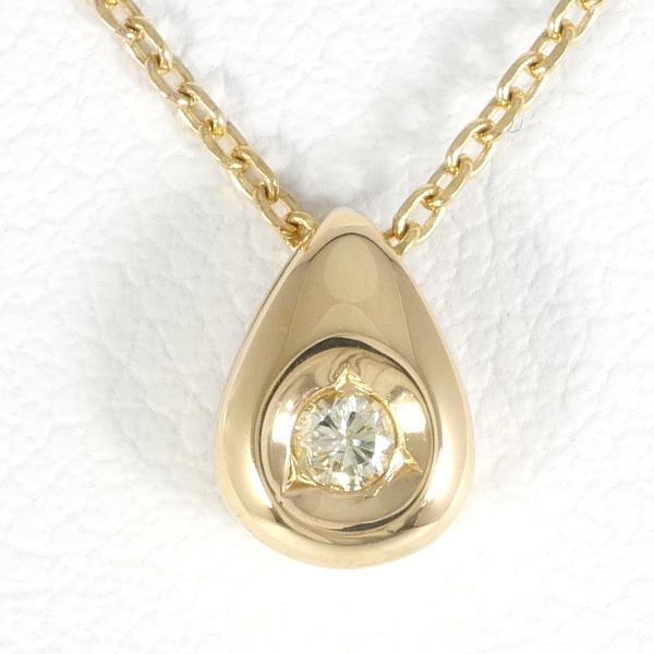 K18 Yellow Gold Necklace with Yellow Sapphire in Excellent Condition