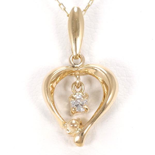 K18 Yellow Gold Diamond Necklace in Pristine Condition