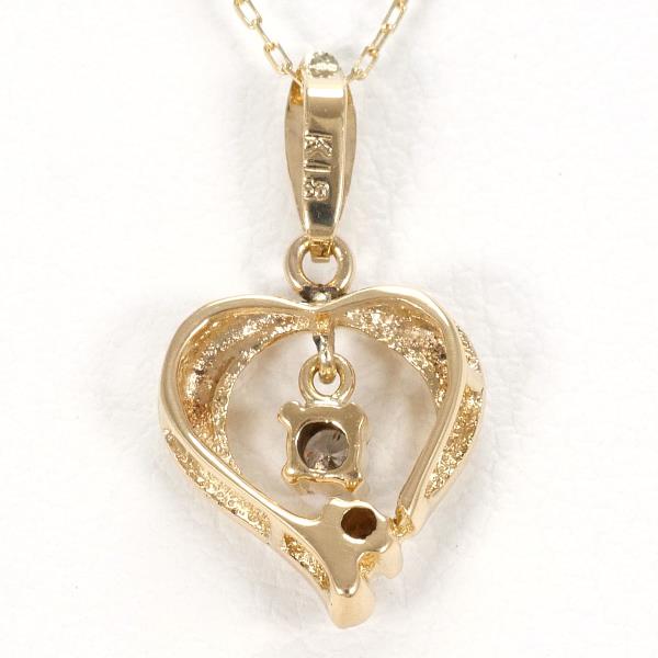 K18 Yellow Gold Diamond Necklace in Pristine Condition