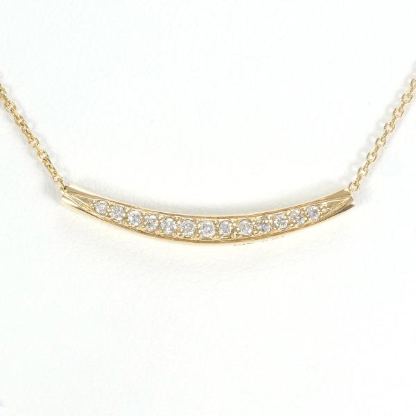 K18 Yellow Gold Diamond Necklace in Excellent Condition