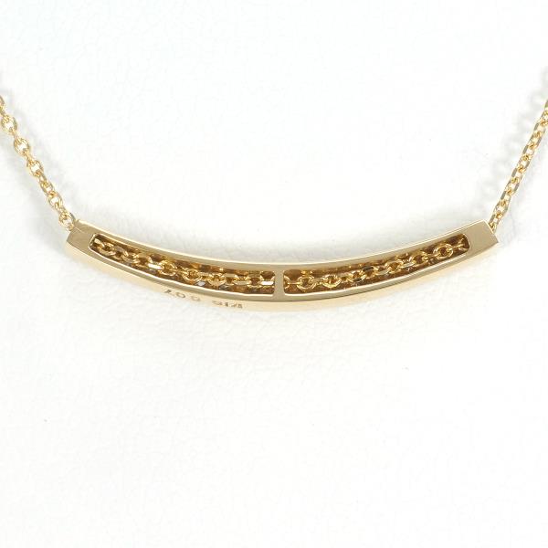 K18 Yellow Gold Diamond Necklace in Excellent Condition