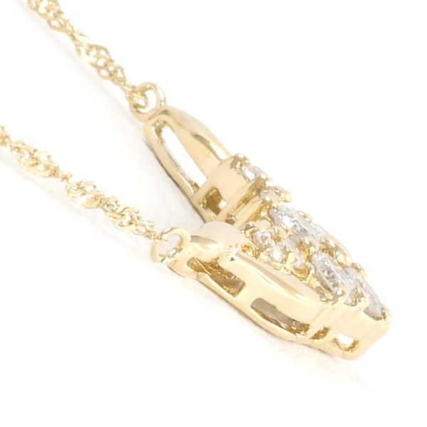 K18 Yellow Gold Diamond Necklace 0.30ct in Excellent Condition