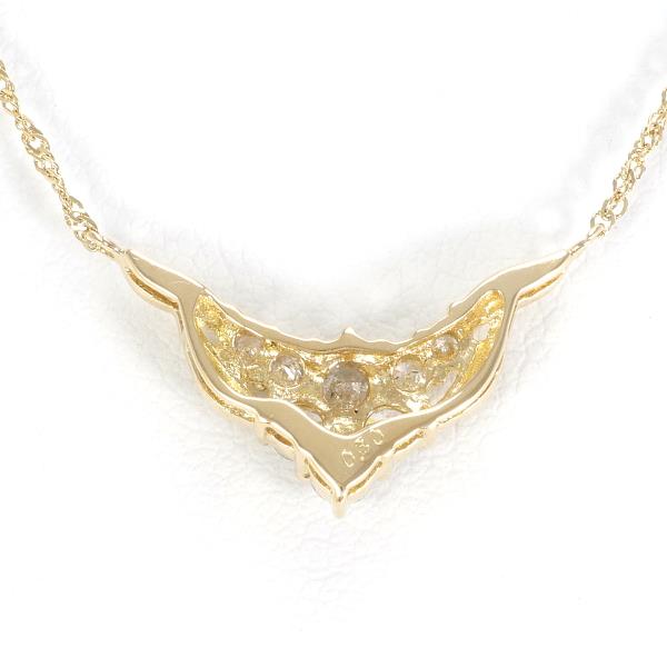 K18 Yellow Gold Diamond Necklace 0.30ct in Excellent Condition