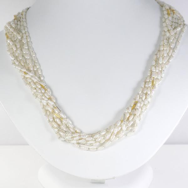 Silver Pearl Necklace 78cm in Great Condition