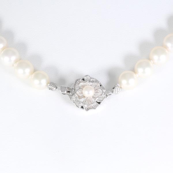 Silver Necklace with Akoya Pearls, 44cm, 43.8g in Great Condition