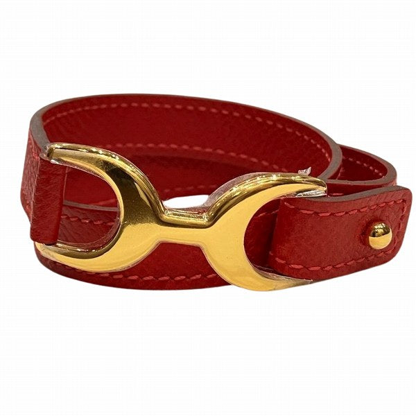 Hermes Leather Pavane Bracelet