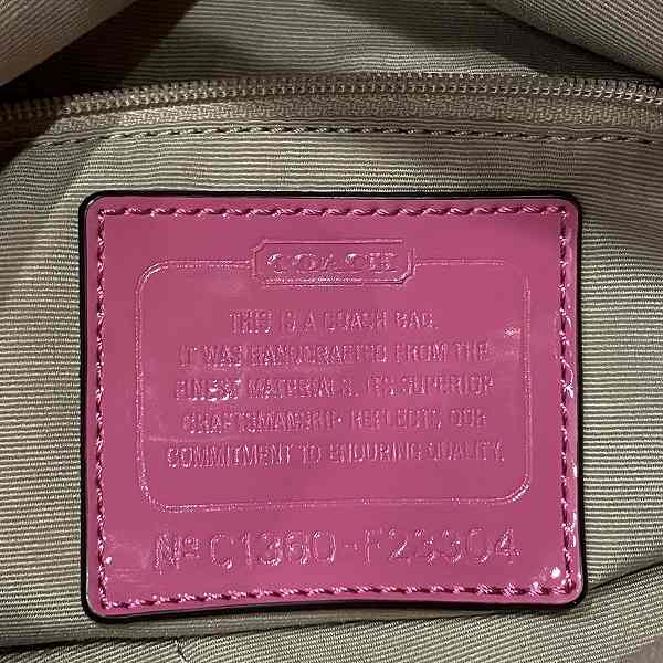 Coach Signature 2WAY Bag F23304 in Good Condition