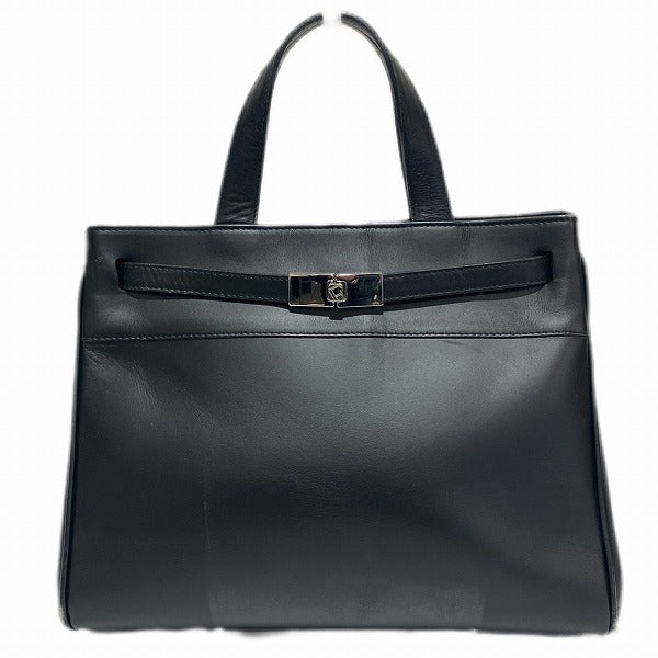 Furla Black Leather Handbag in Good Condition